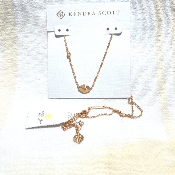 NWT Kendra Scott Rose Gold Laureen Pendant Necklace - Picture 10 of 12